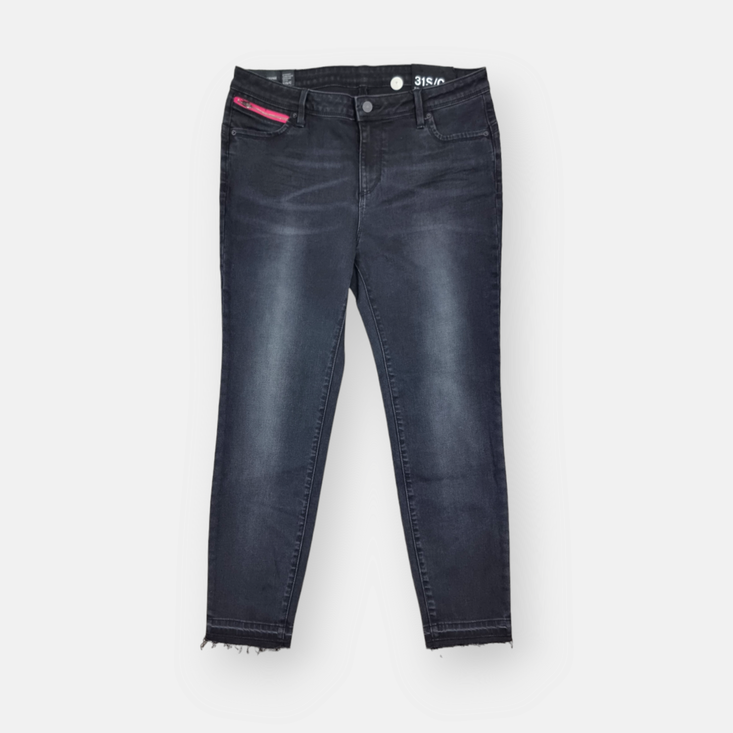 JEANS ARMANI EXCHANGE 5 TASCHE DETTAGLIO ZIP FUXIA