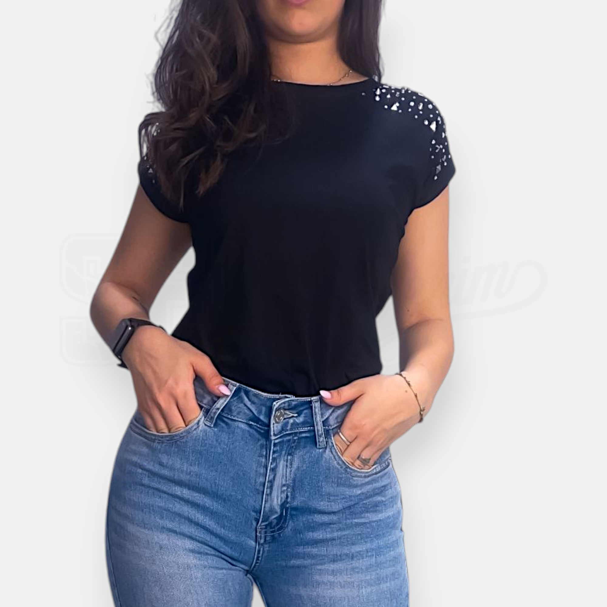 TSHIRT SEM AMELIA MANICA CORTA 3QUART BORCHIATA
