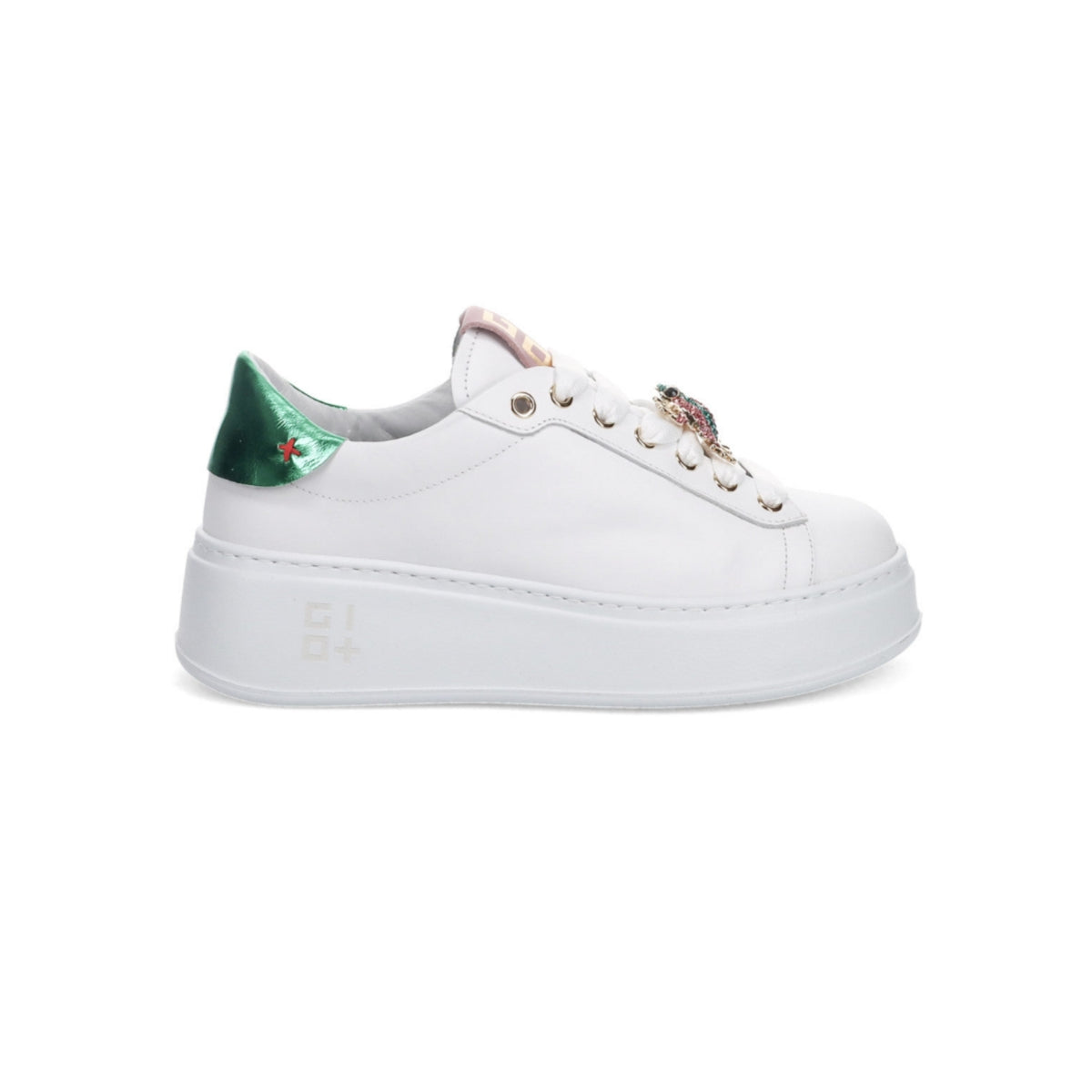 SNEAKERS PIA GIOPIU' WHITE GREEN ROSA RANOCCHIA