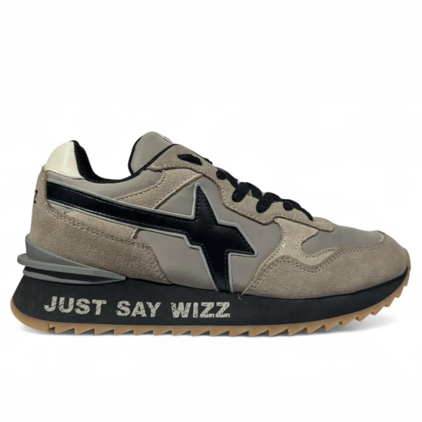SCARPE WIZZ JUST SAY WIZZ  YAK-M. TAUPE BEIGE BLACK