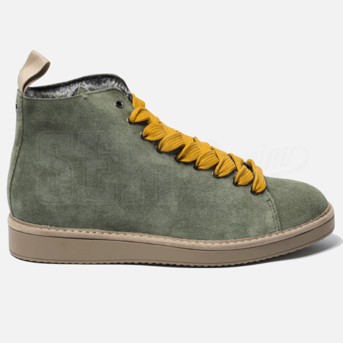 SCARPE PANCHIC POLACCHINO P001 SUEDE CON PELO MILITARE
