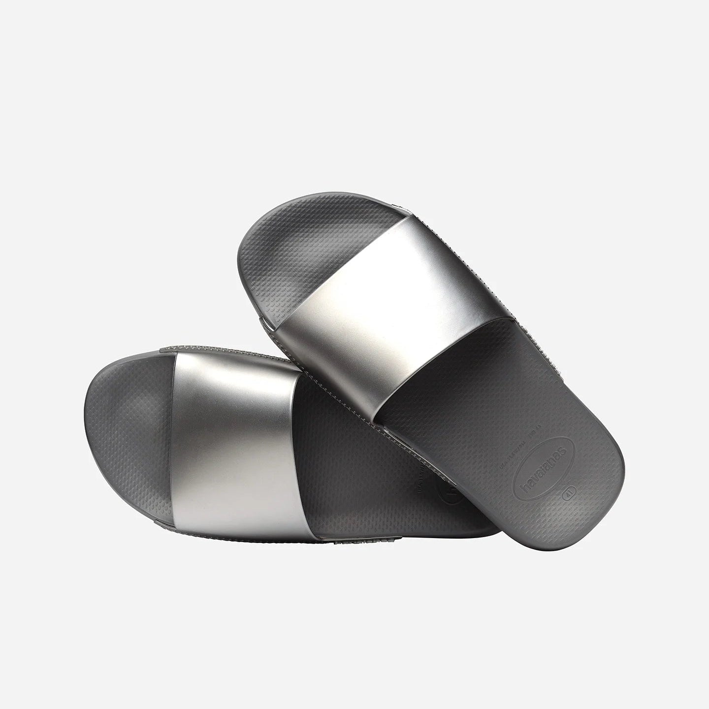 CIABATTA SLIDE HAVAIANAS CLASSIC METALLIC STEEL