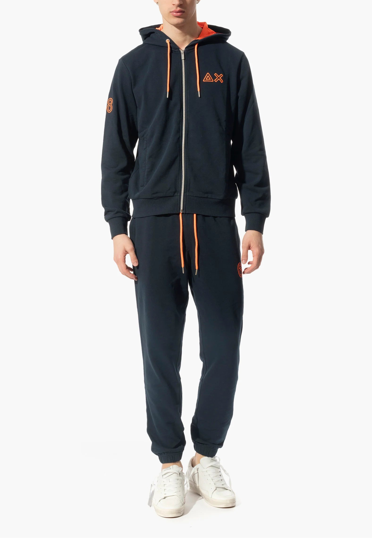FELPA SUN68 FLUO ZIP FLEECE