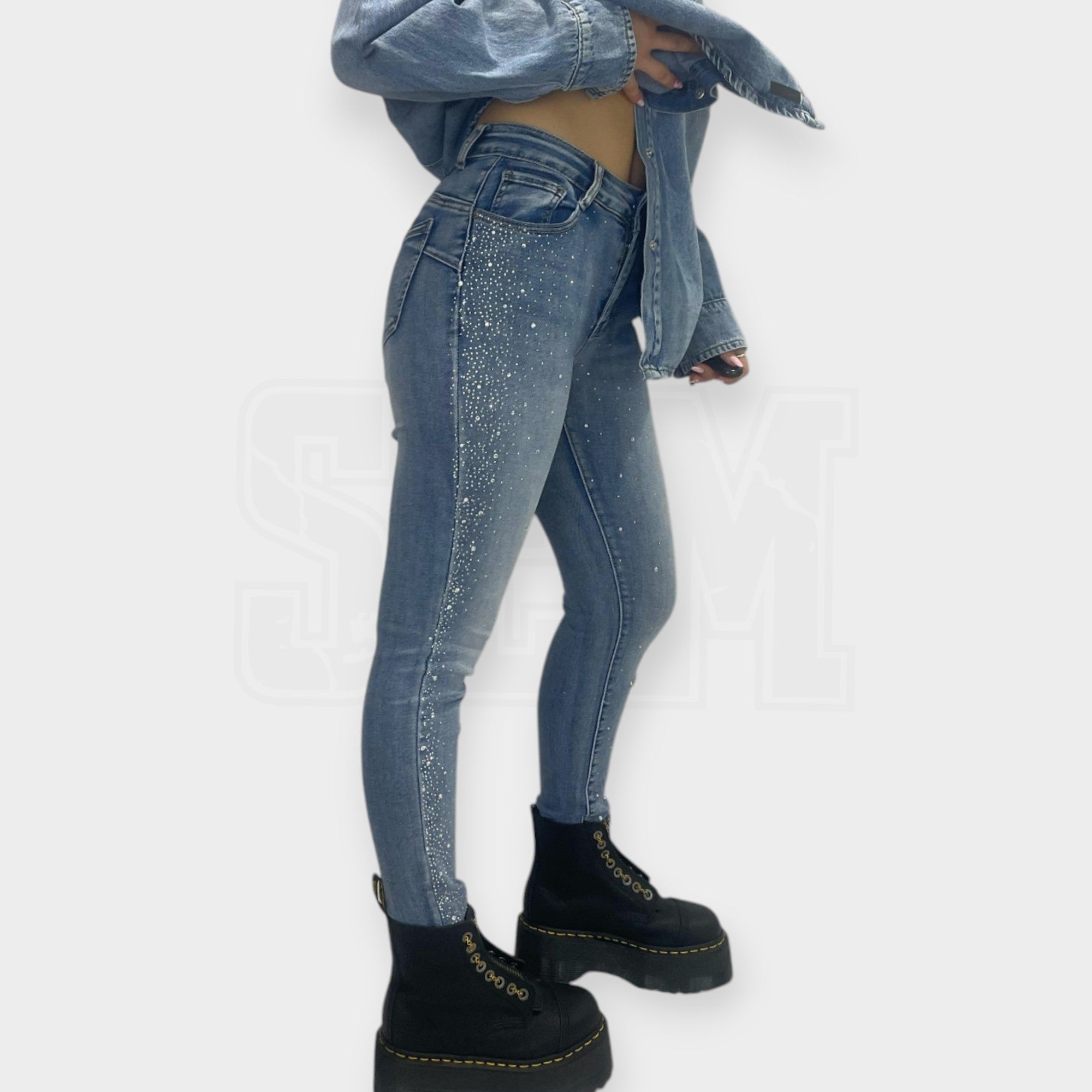 JEANS SEM STELLA PUSH-UP SKINNY DIAMOND RAIN