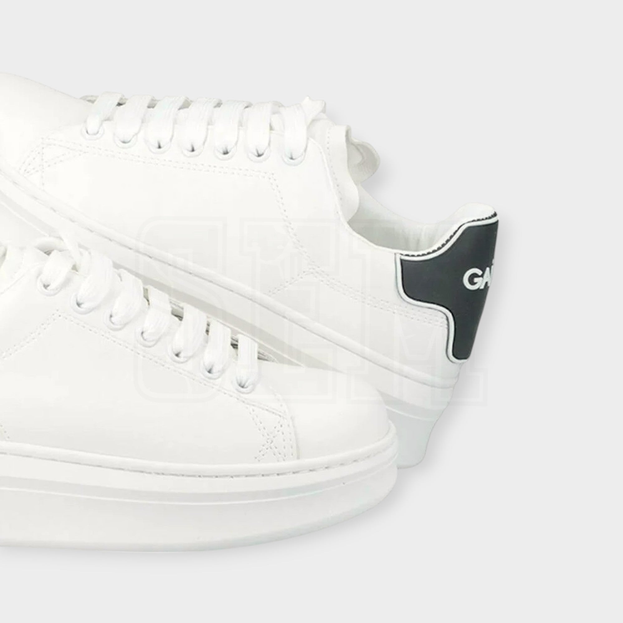 SCARPE GAELLE PARIS ADDICT IN ACTION LEATHER BIANCO