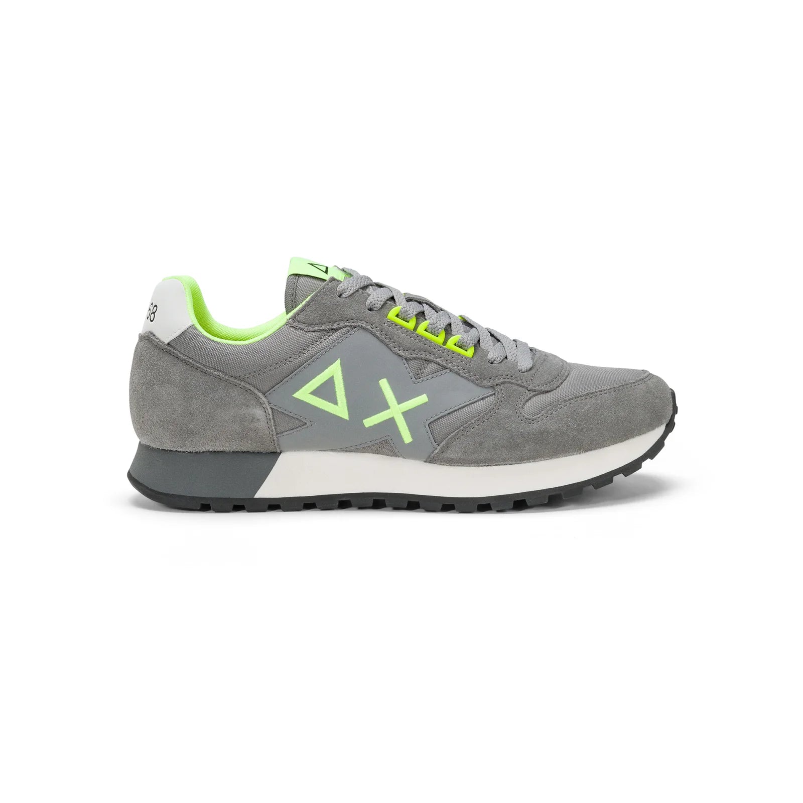 SNEAKERS SUN68 JAKI FLUO GRIGIO