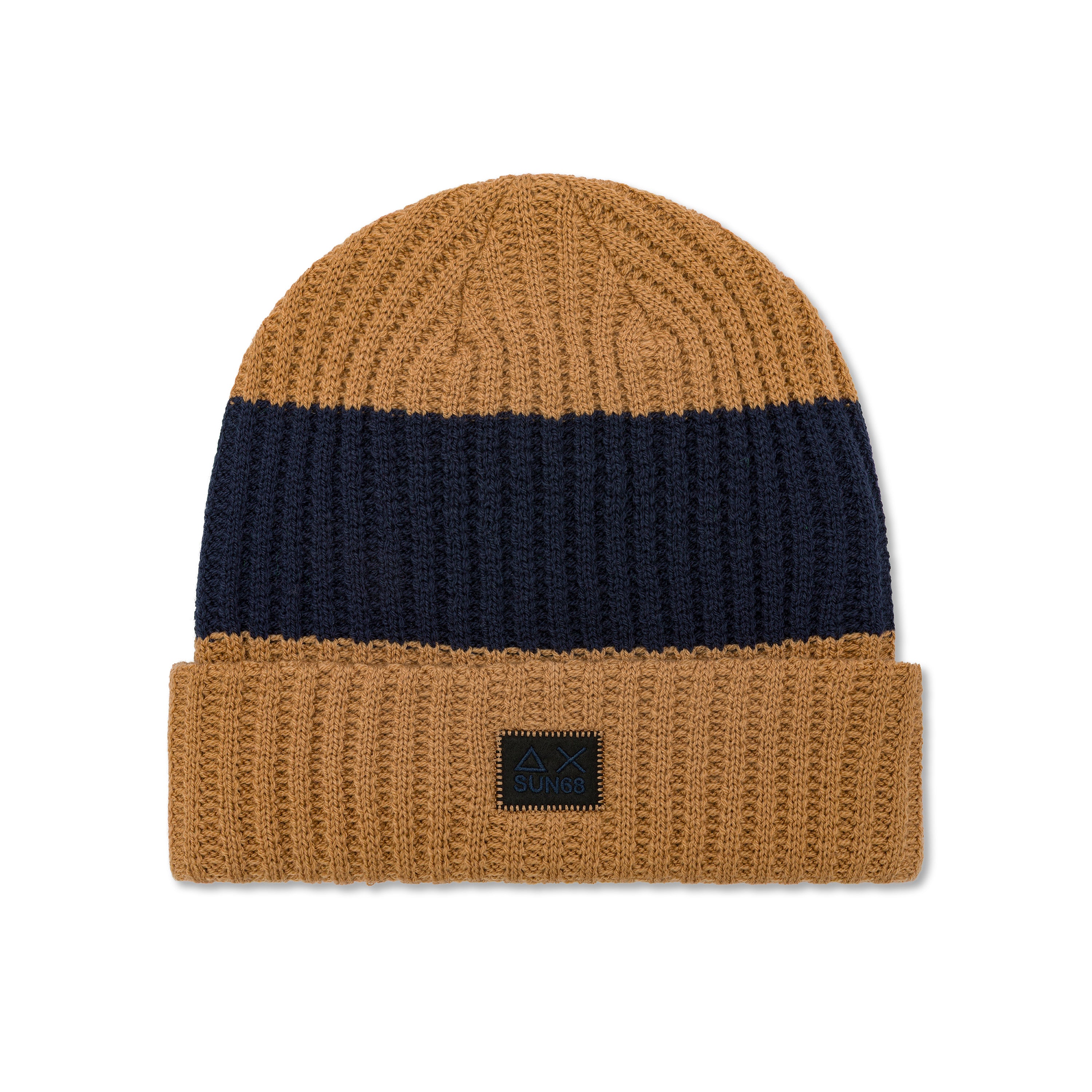 CAPPELLO SUN68 BERRETTO THICK KNIT BICOLOR