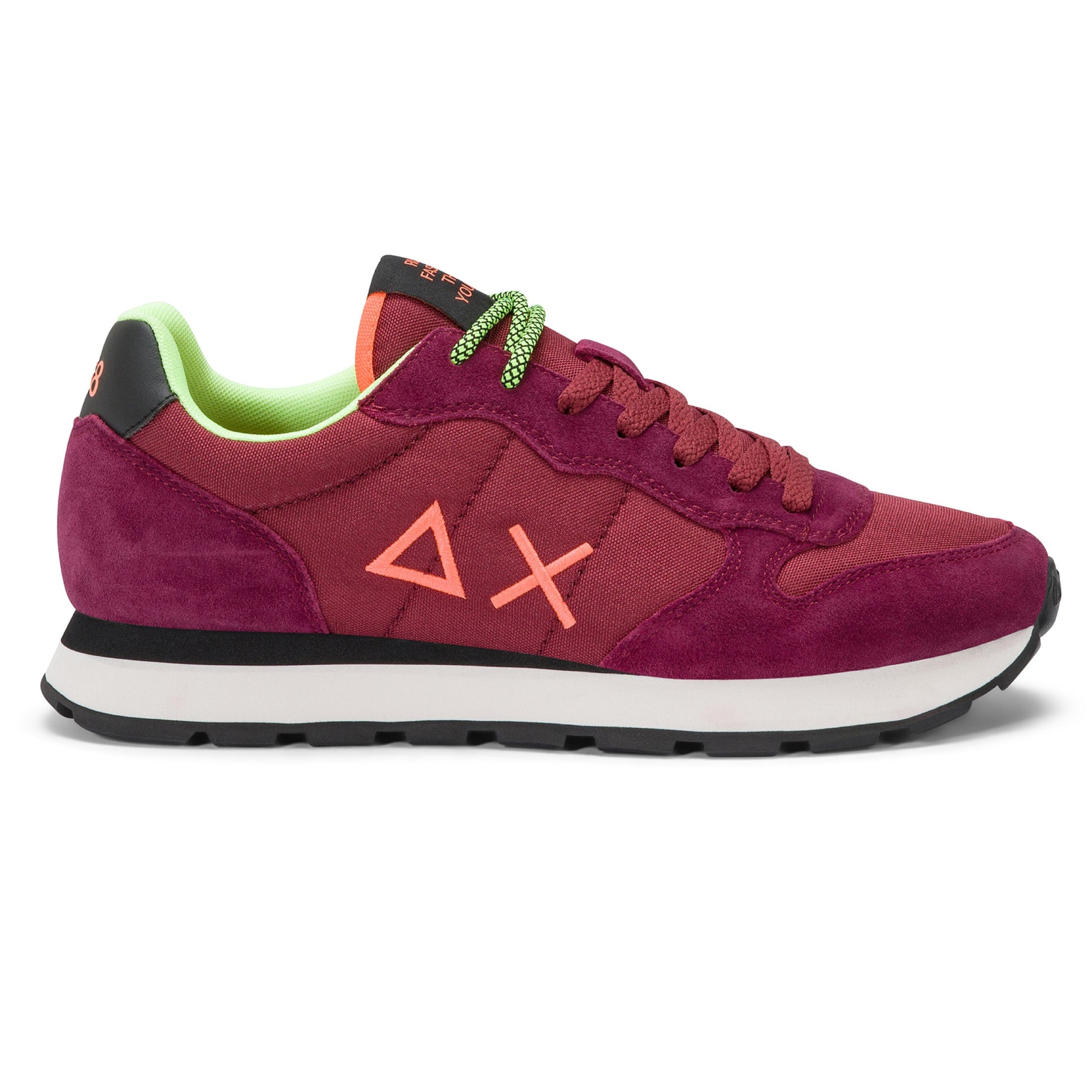 SCARPE SUN68 TOM FLUO BORDEAUX