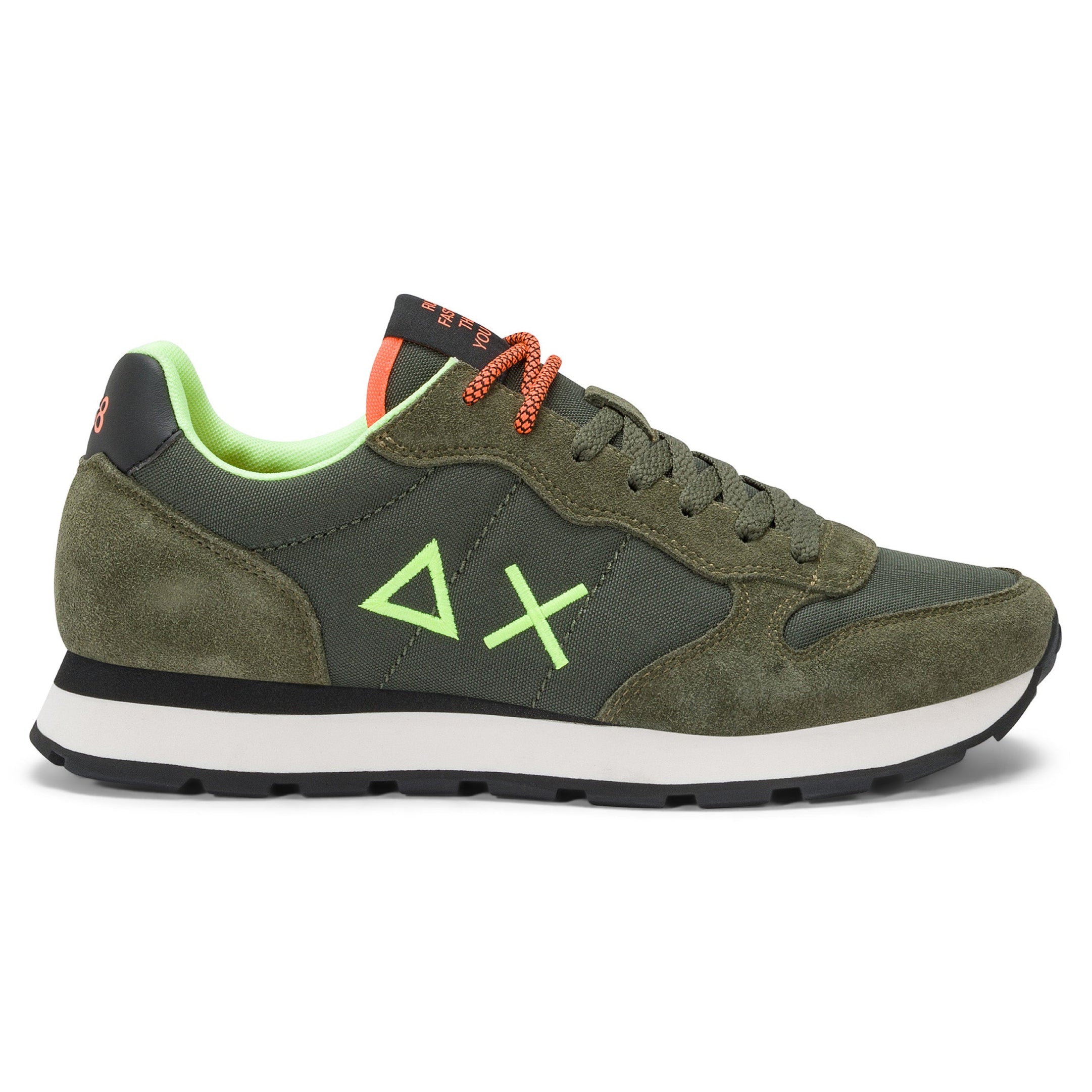 SCARPE SUN68 TOM FLUO VERDE MILITARE