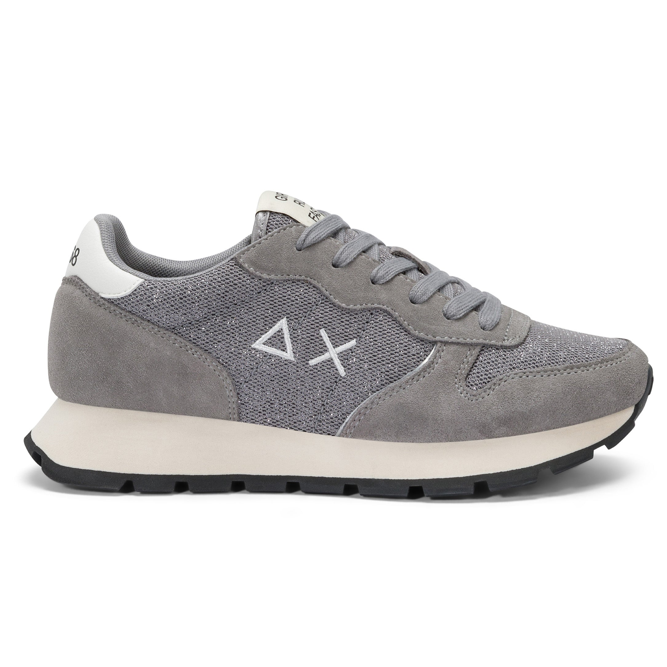SCARPE SUN68 ALLY GLITTER GRIGIO MEDIO