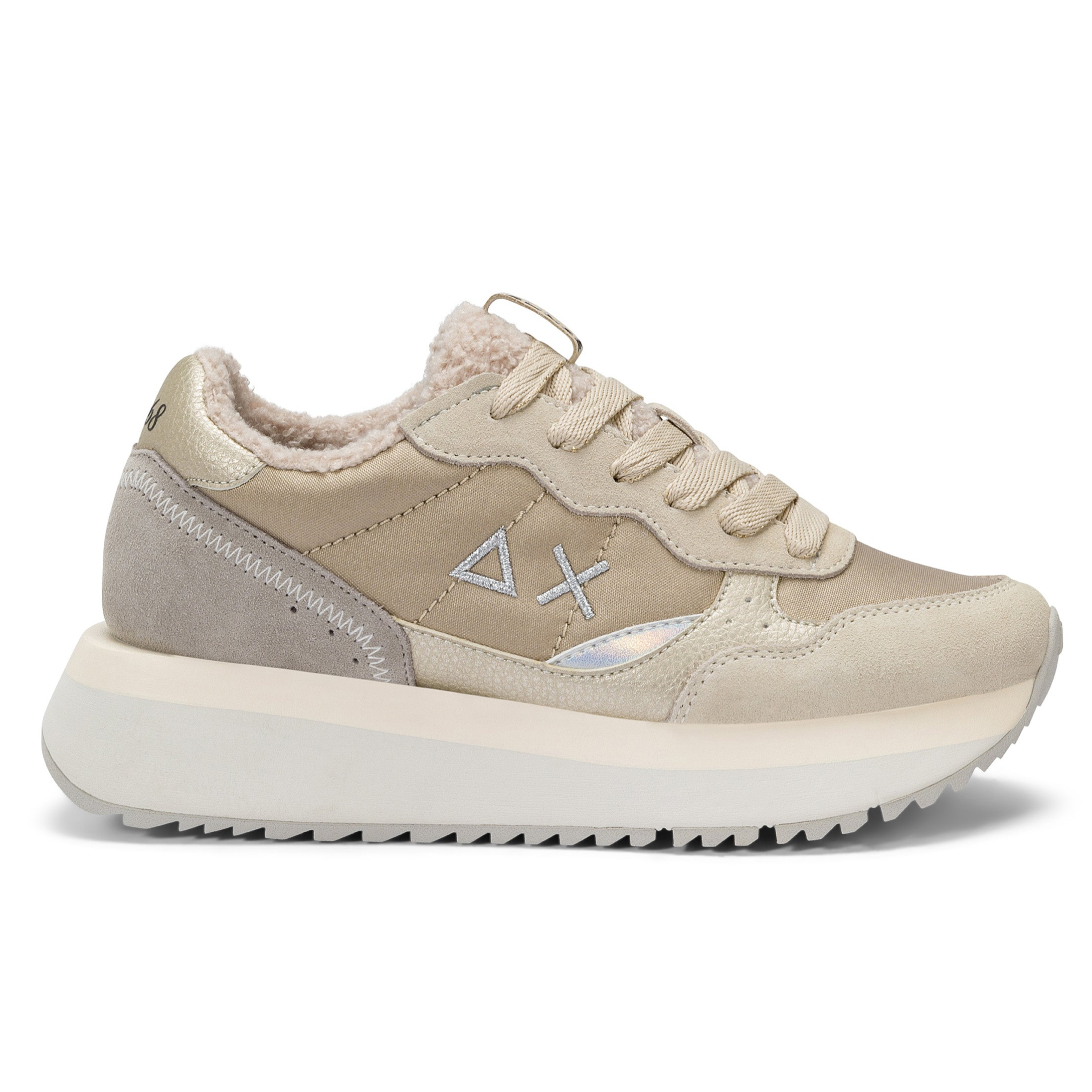 SCARPE SUN68 BIG ALLY WINTER BIANCO PANNA