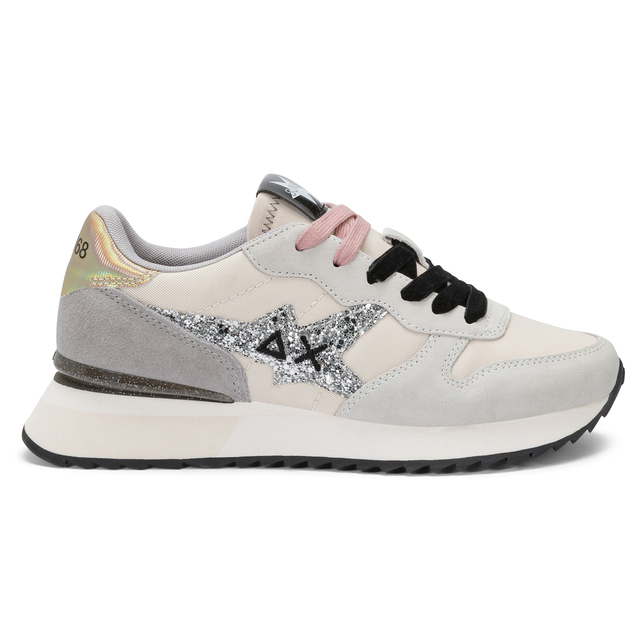 SCARPE SUN68 STARGLITTER BIANCO PANNA