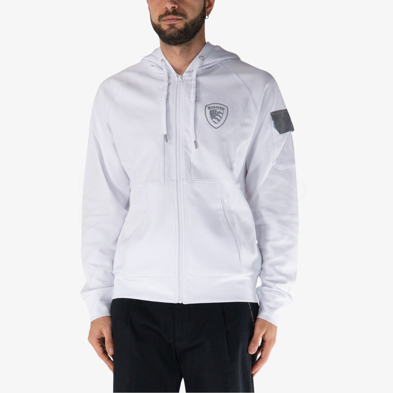 FELPA BLAUER BEAL CON CAPPUCCIO ZIP REPLEX