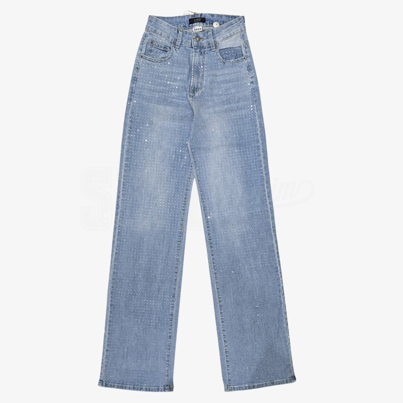 JEANS SEM BERNRDA V. ALTA WIDE LEG STUDS ALL OVER