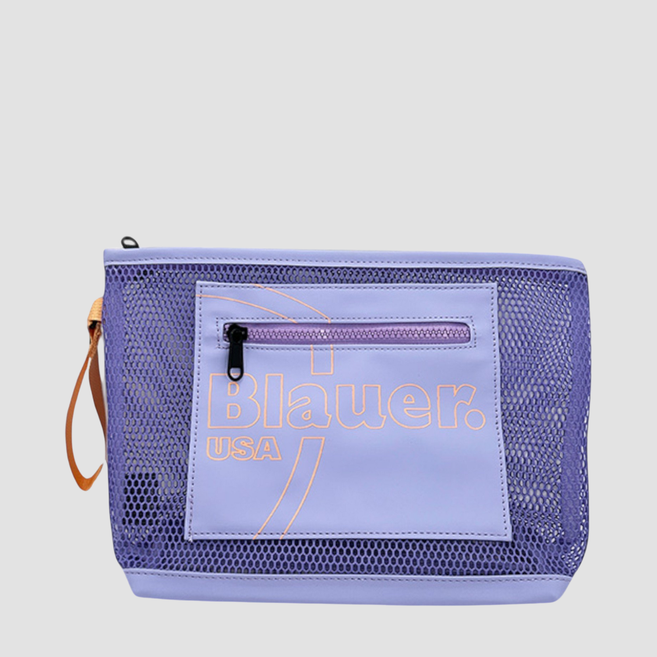 BEAUTY CASE BLAUER CLUTCH BOAT A MANO