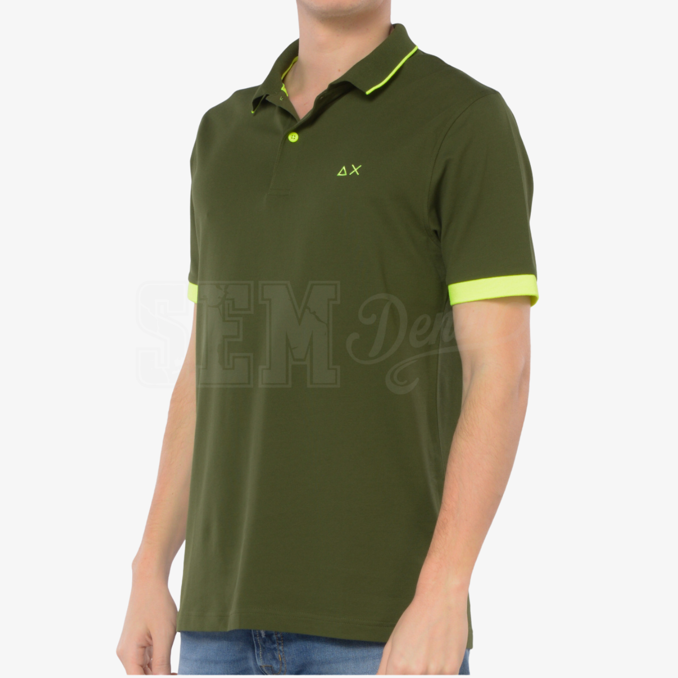 POLO SUN68 SMALL LOGO FLUO