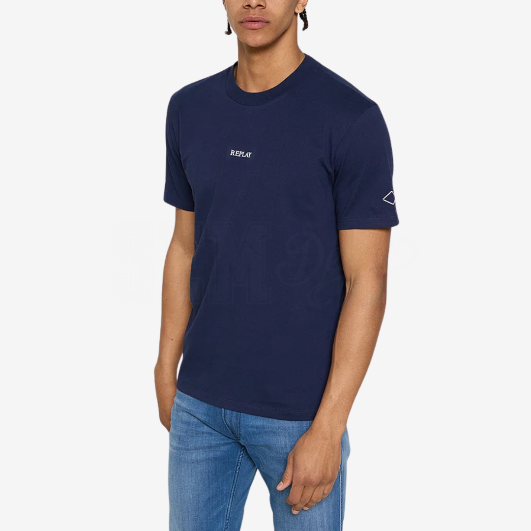TSHIRT REPLAY MINILOGO FRONT. MC COTTON BASIC