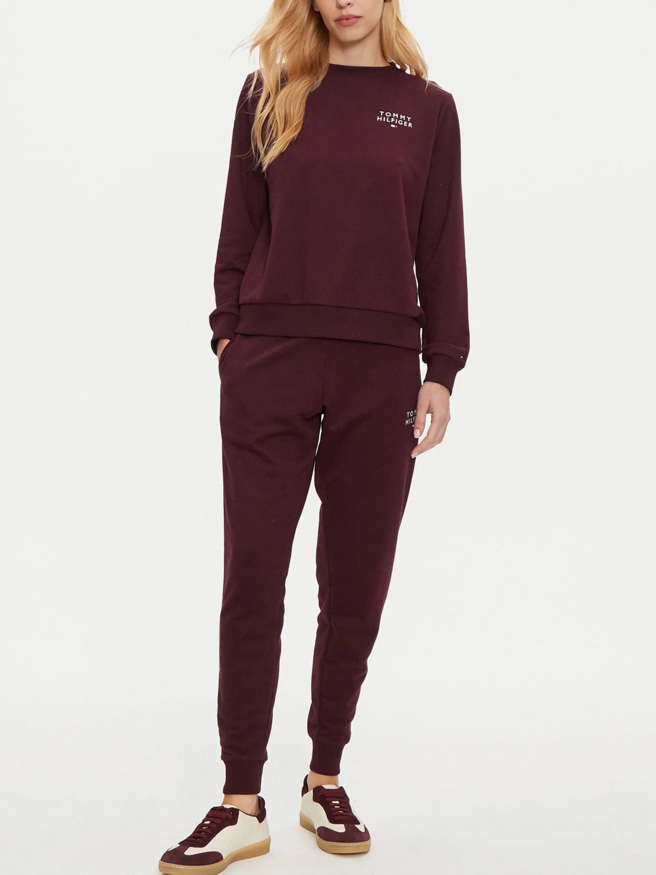 FELPA TOMMY HILFIGER GIROCOLLO ML BOXLOGO