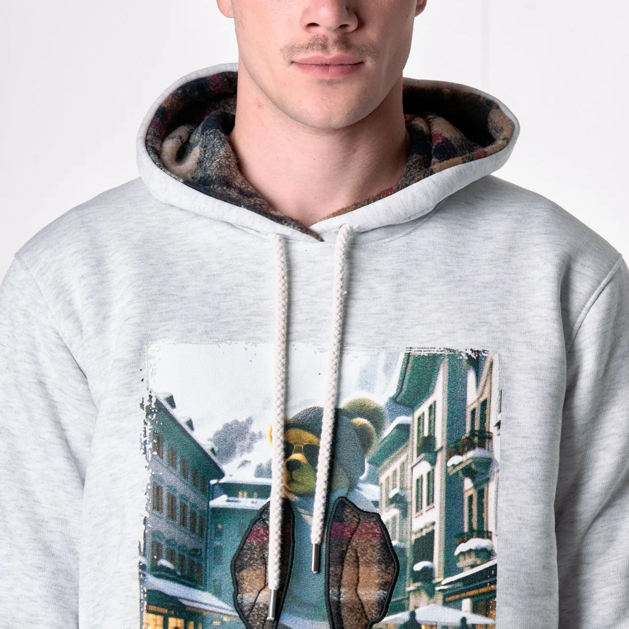 FELPA V2 BRAND TEDDY GRIGIO