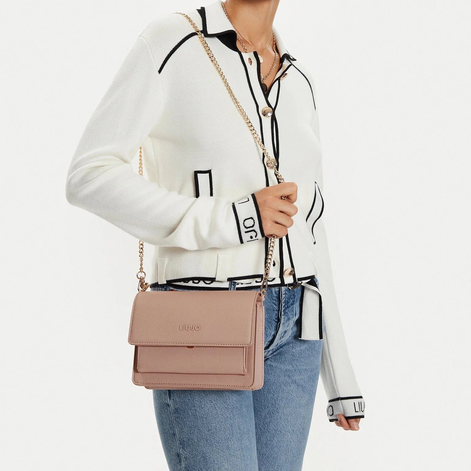 BORSA LIUJO M TRACOLLA ORGANIZER SAFFIANO