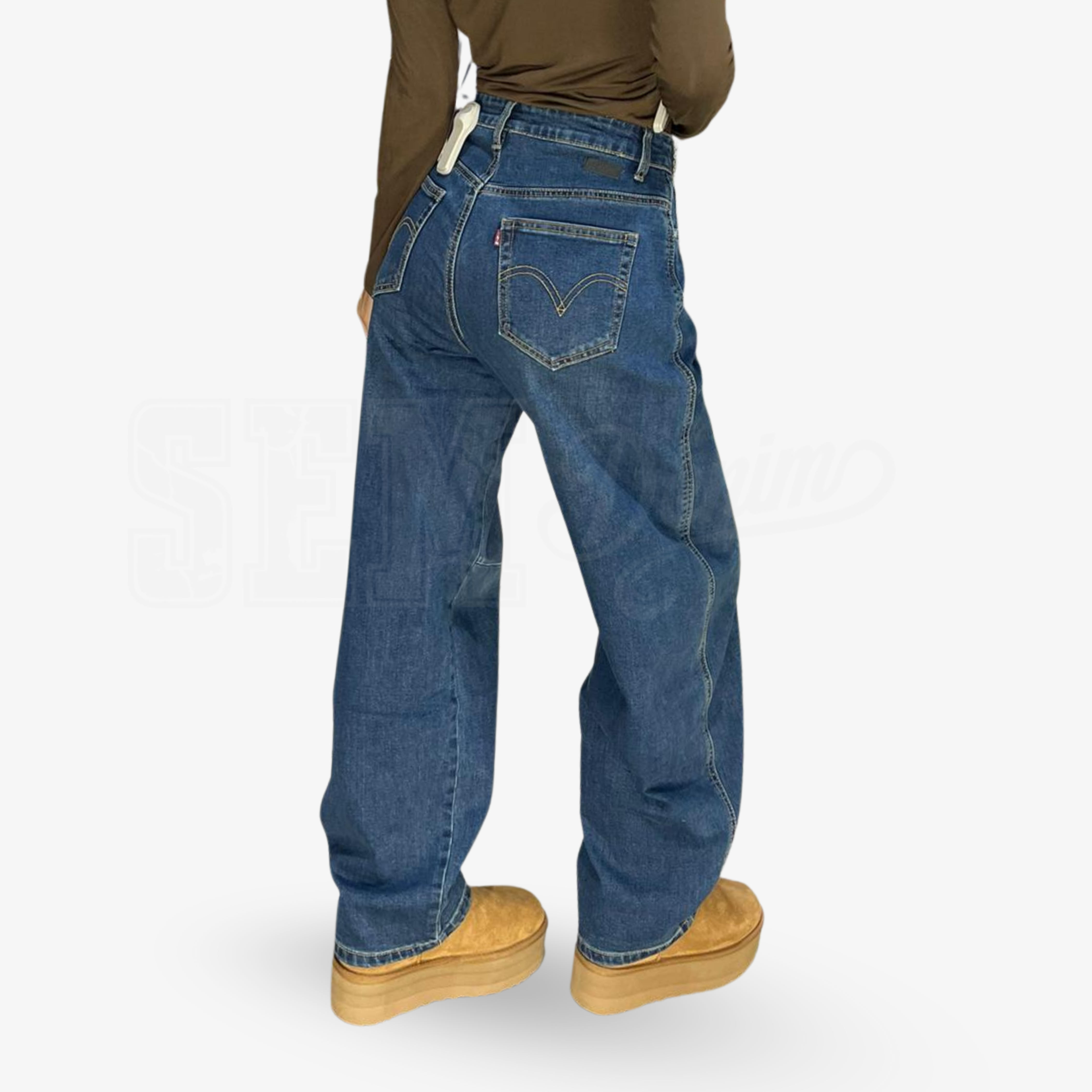 JEANS SEM ARIANNA BALOON V.ALTA CUCITURA