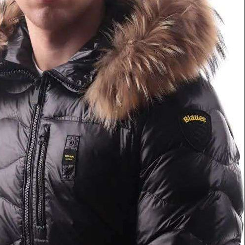 PIUMINO BLAUER WAVEFUR ONDINA INT PIUMA CON PELO UOMO