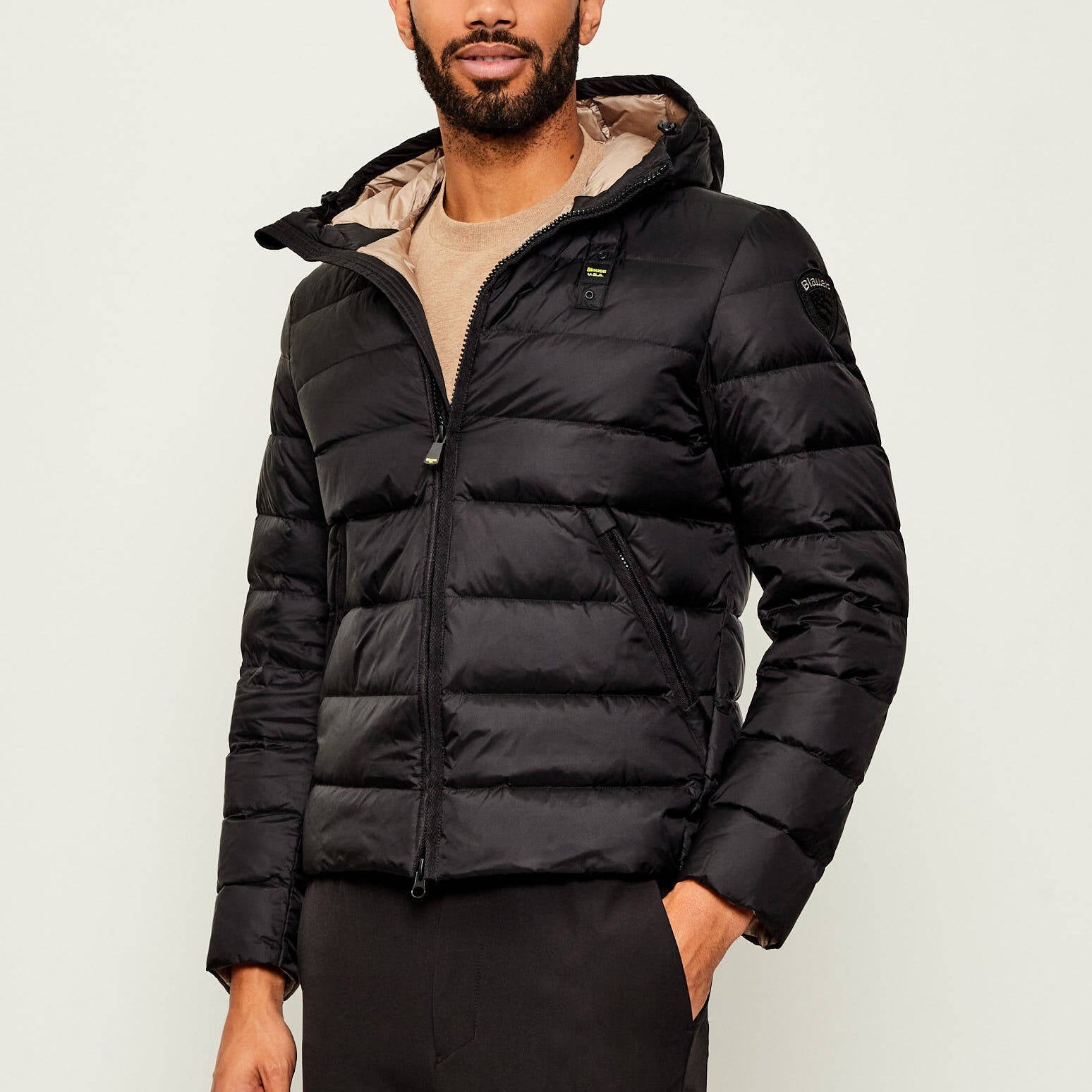 PIUMINO BLAUER ACTON TRAMA DRITTO IMB. PIUMA