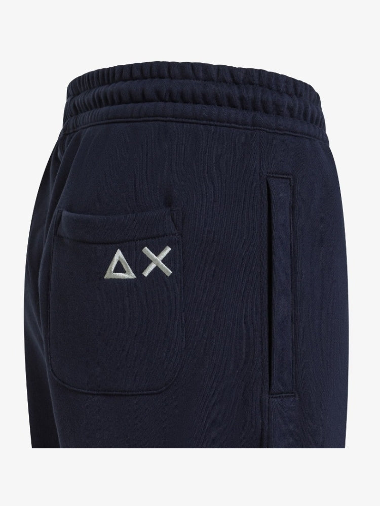 JOGGER SUN68 PANTALONE LOGO BASIC IN FELPA FLEECE