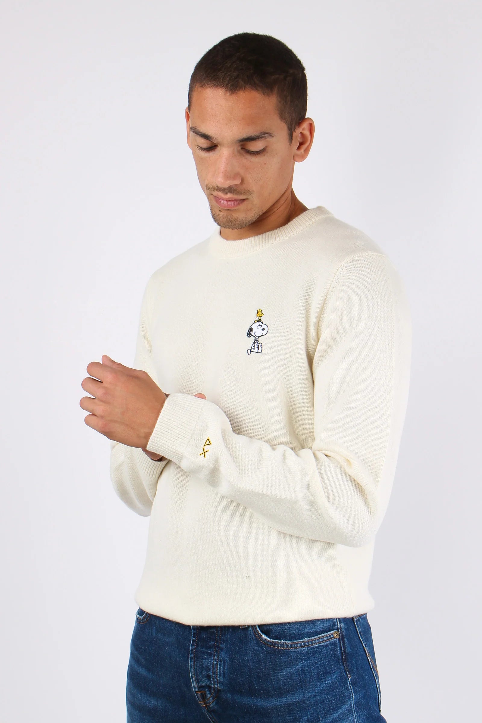 MAGLIONE SUN68 X PEANUTS GIROCOLLO SNOOPY