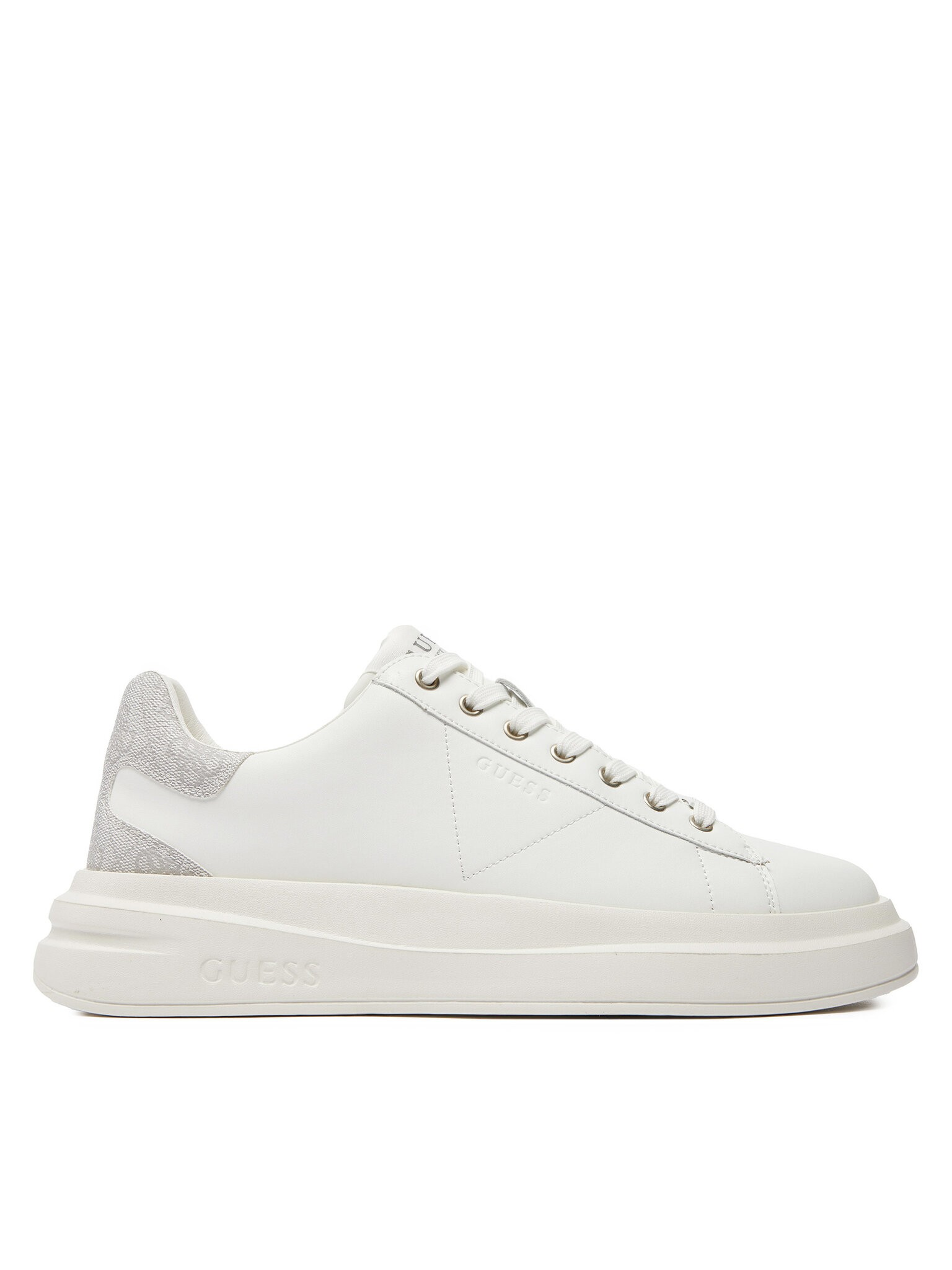 SCARPE GUESS ELBA FONDO CASSETTA BIANCO GREY