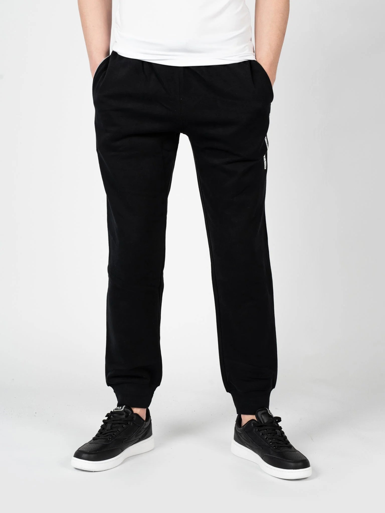 PANTALONE ARMANI IN FELPA LOGO LATO