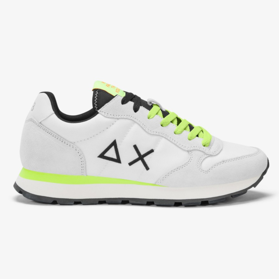 SCARPE SUN68 TOM FLUO BIANCO