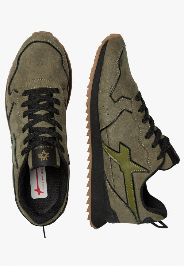 SCARPE WIZZ JUST SAY WIZZ  JET-M BRUSHED MILITARE BLACK MILI