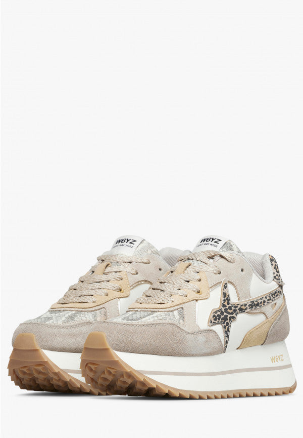 SCARPE WIZZ JUST SAY WIZZ DEVA-W. CANVAS TAUPE BEIGE