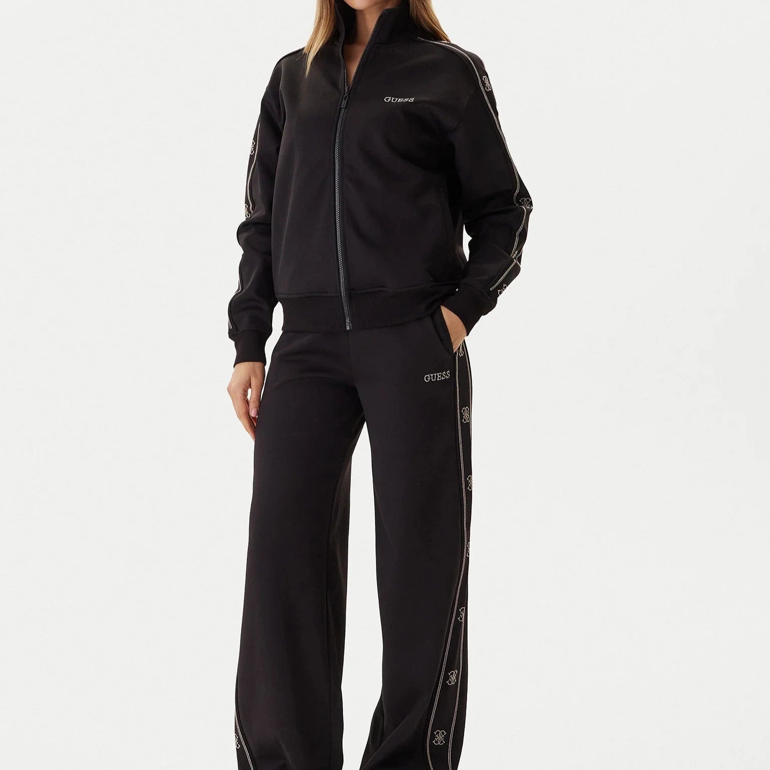 FELPA GUESS OCTAVIA FULL ZIP