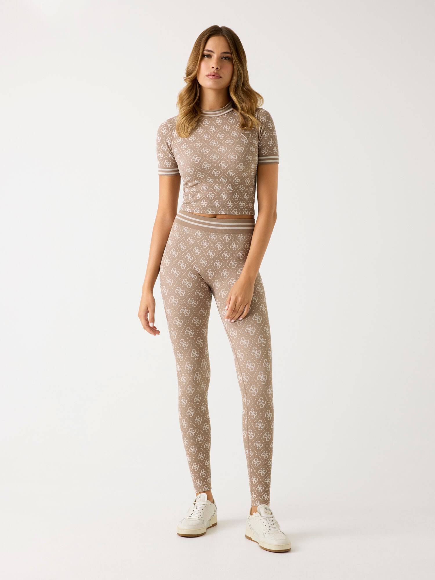 FELPA GUESS TOP 4G RHOMBUS SEAMLESS