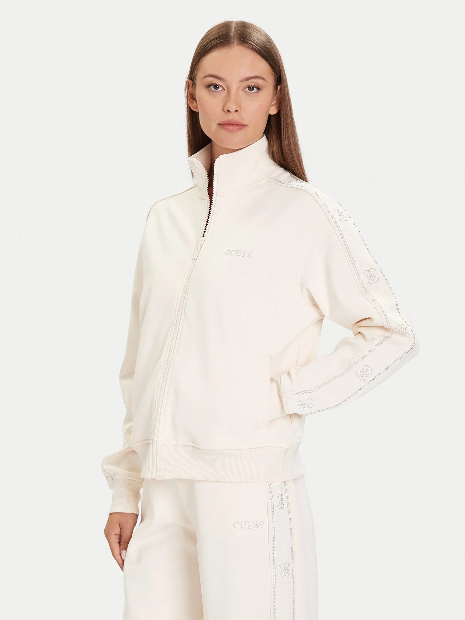 FELPA GUESS OCTAVIA FULL ZIP