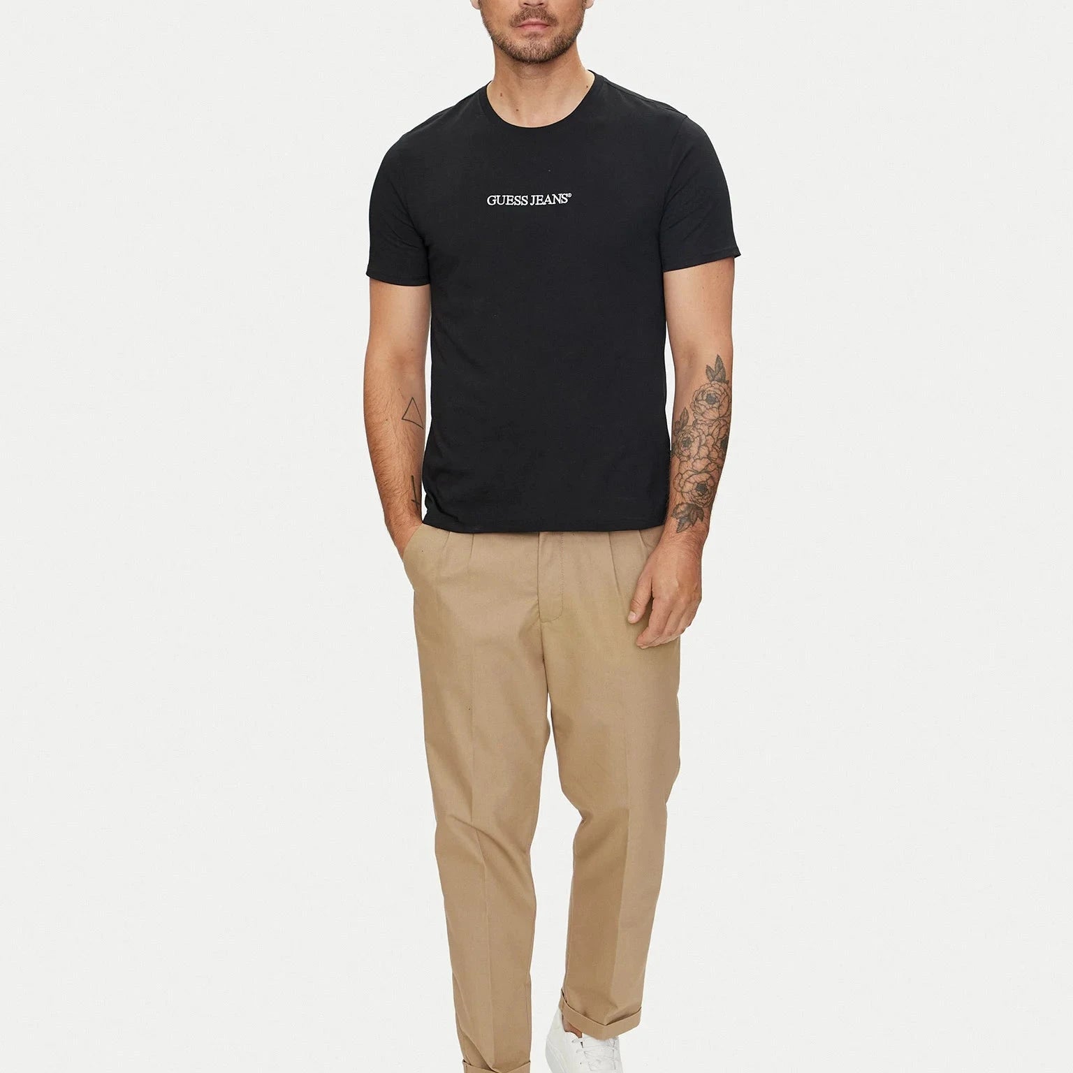 TSHIRT GUESS GJ SLIM LOGO EMBRO