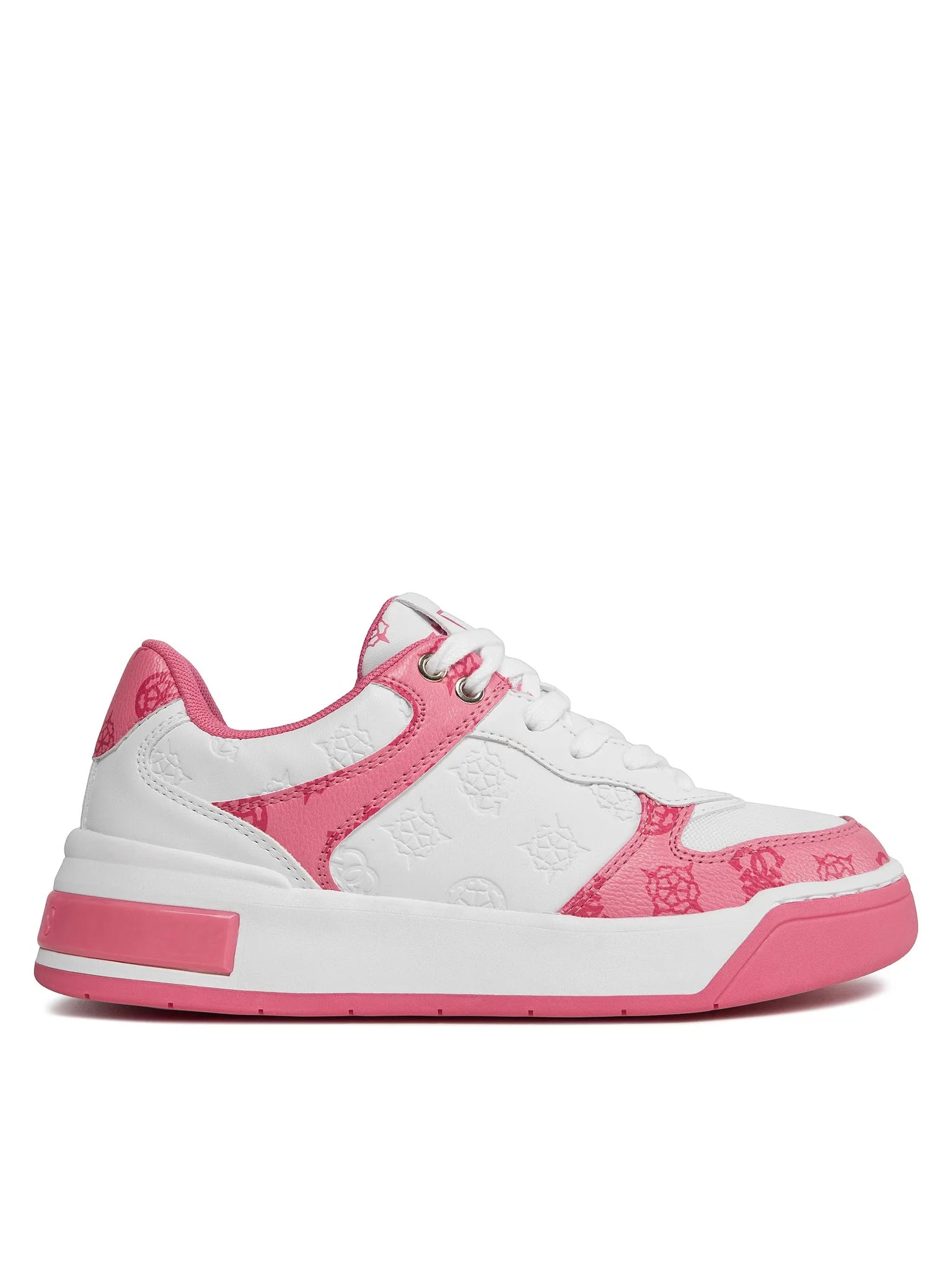 SCARPE GUESS CLARKZ LV FONDO CASSETTA BIANCO ROSA