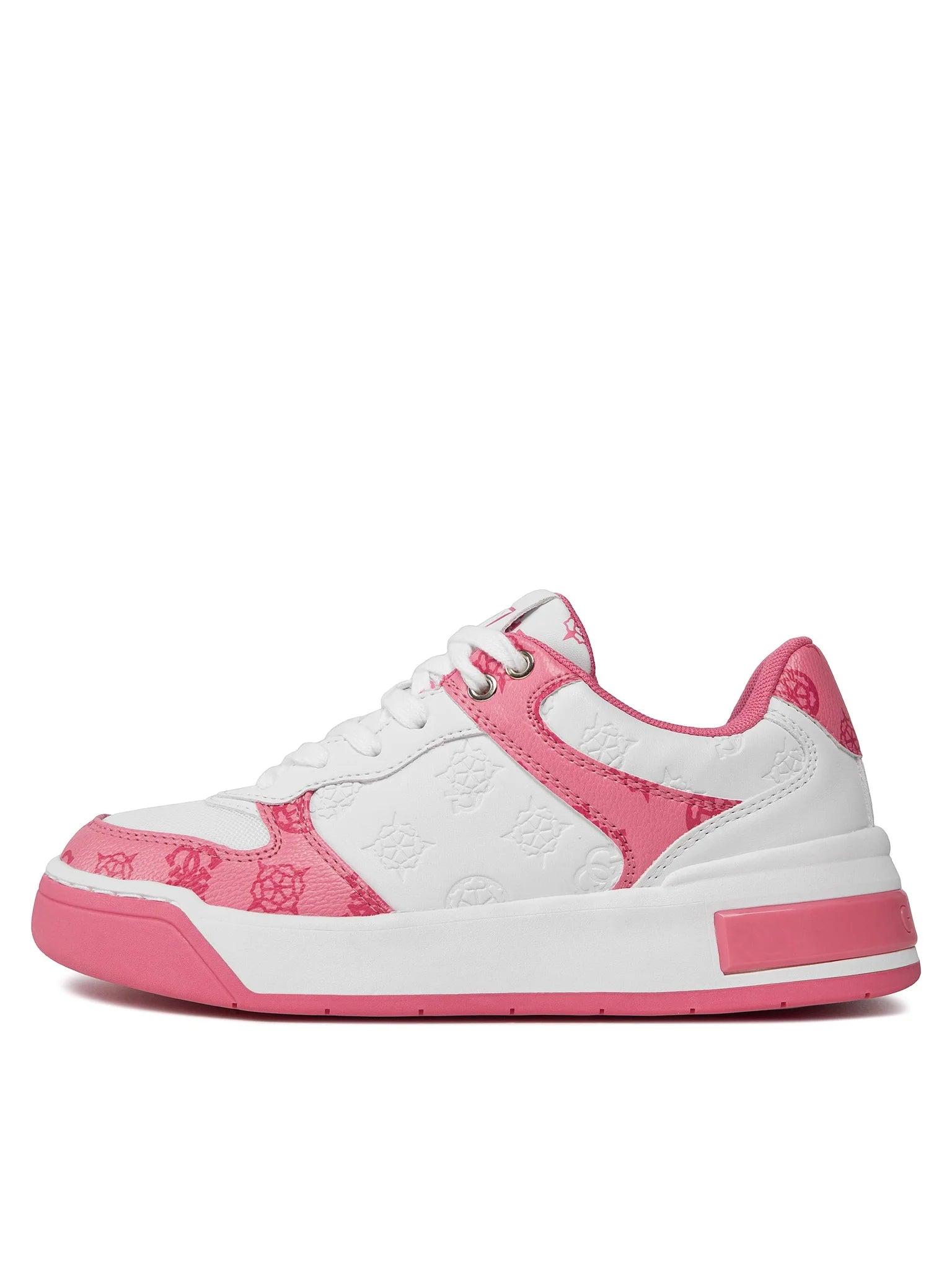 SCARPE GUESS CLARKZ LV FONDO CASSETTA BIANCO ROSA