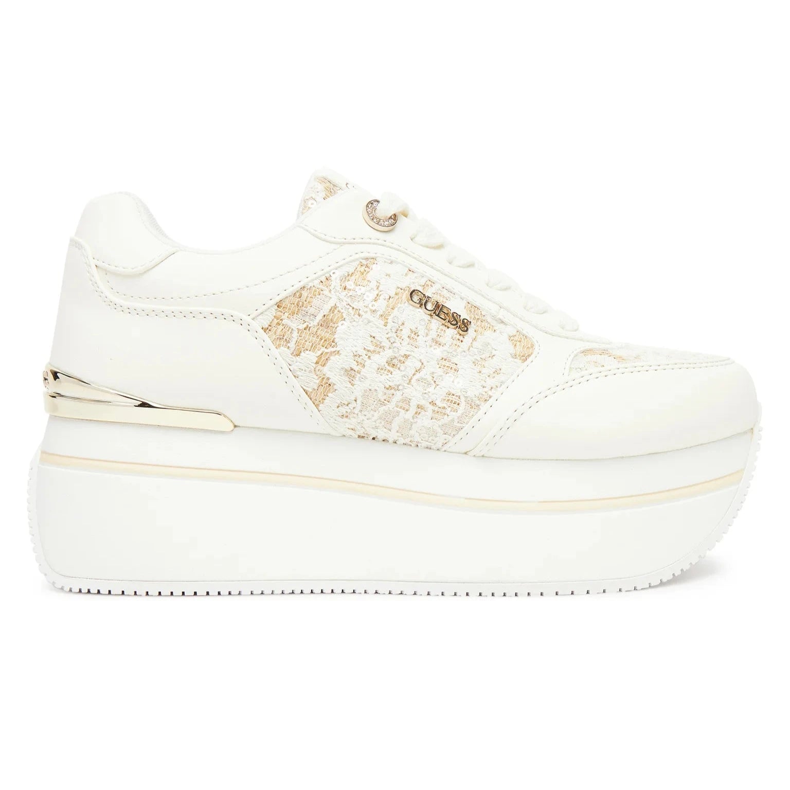 SCARPE GUESS CAMRIO8 PLATFORM BIANCO