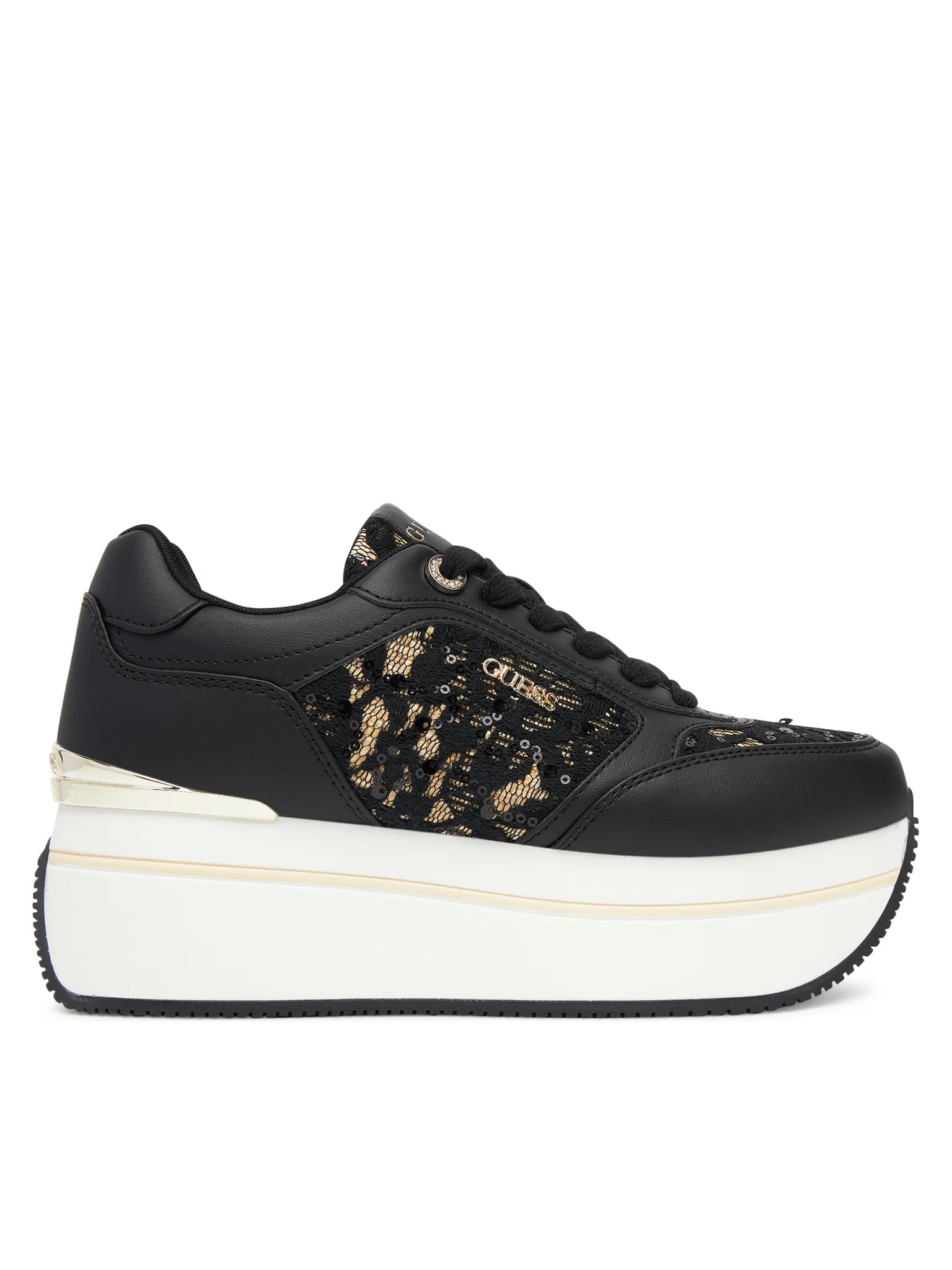 SCARPE GUESS CAMRIO8 PLATFORM NERO