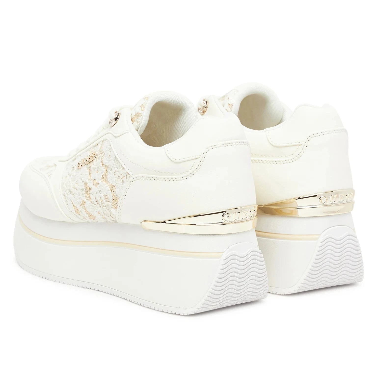 SCARPE GUESS CAMRIO8 PLATFORM BIANCO