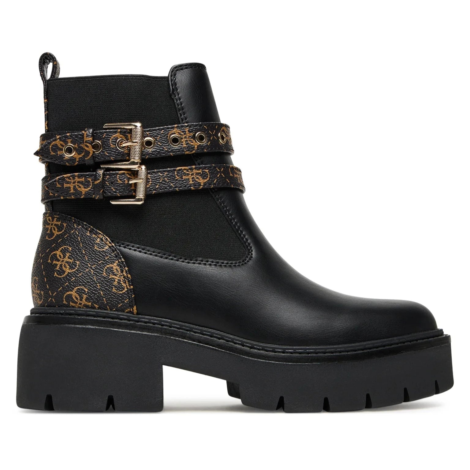 STIVALE GUESS SANDRINO BLACK BROWN