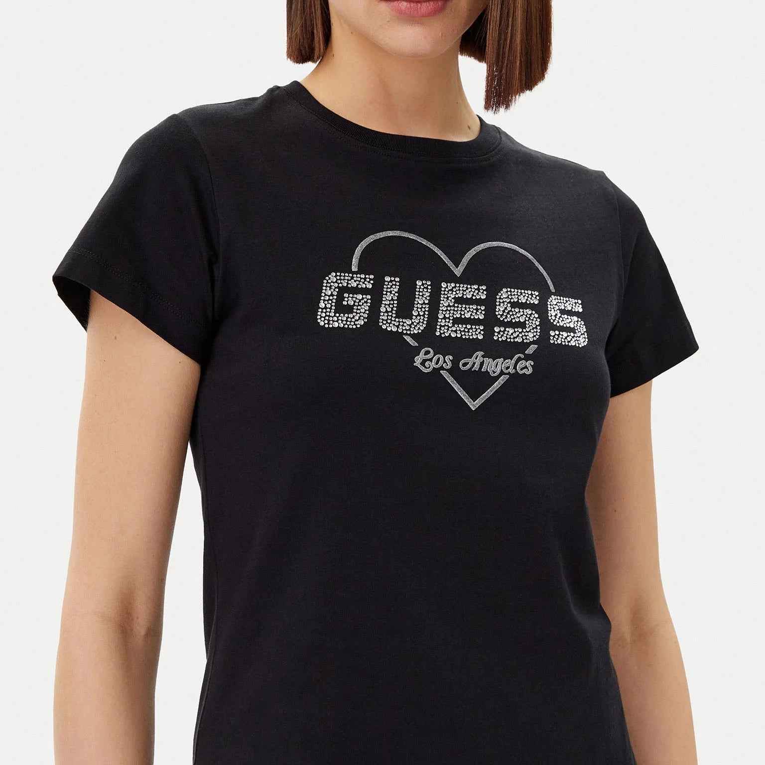 TSHIRT GUESS NARCISO MC LOGO LOVE REG FIT