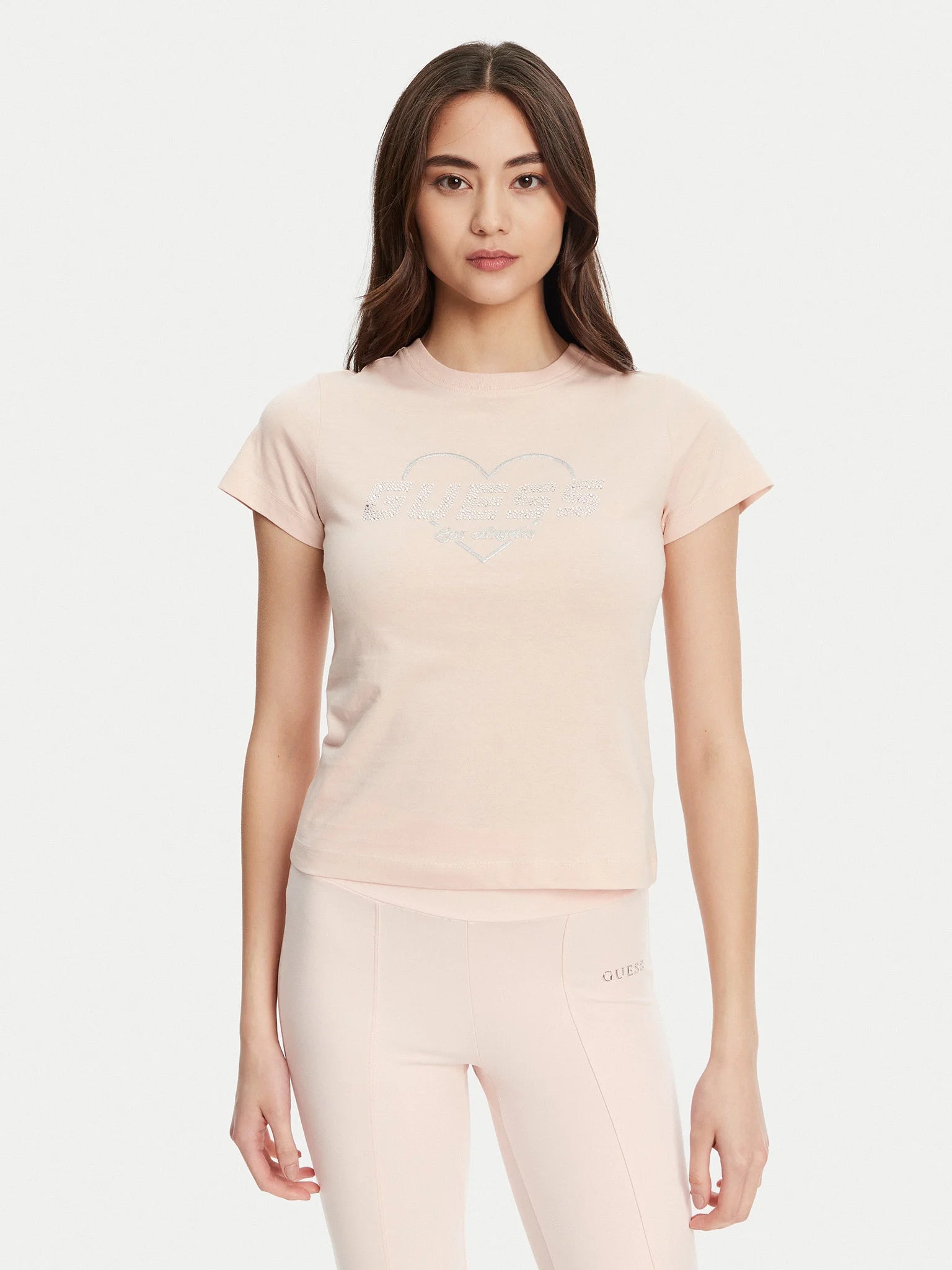 TSHIRT GUESS NARCISO MC LOGO LOVE REG FIT
