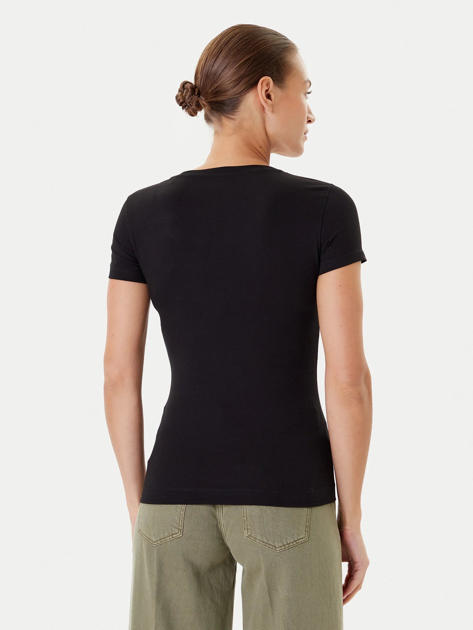 TSHIRT GUESS TRIANGLE PALM SLIM FIT