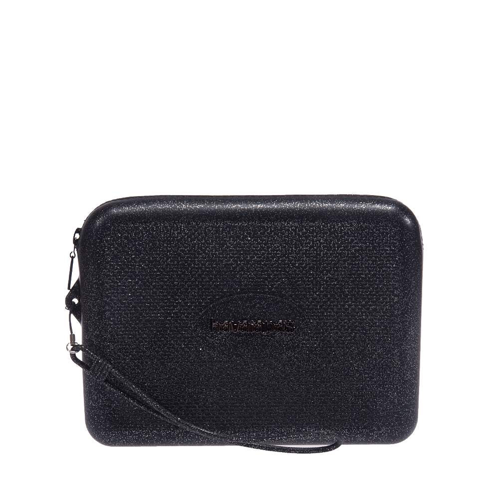 CLUTCH HAVAIANAS POCHETTE NECESSAIRE GLITTER NERO