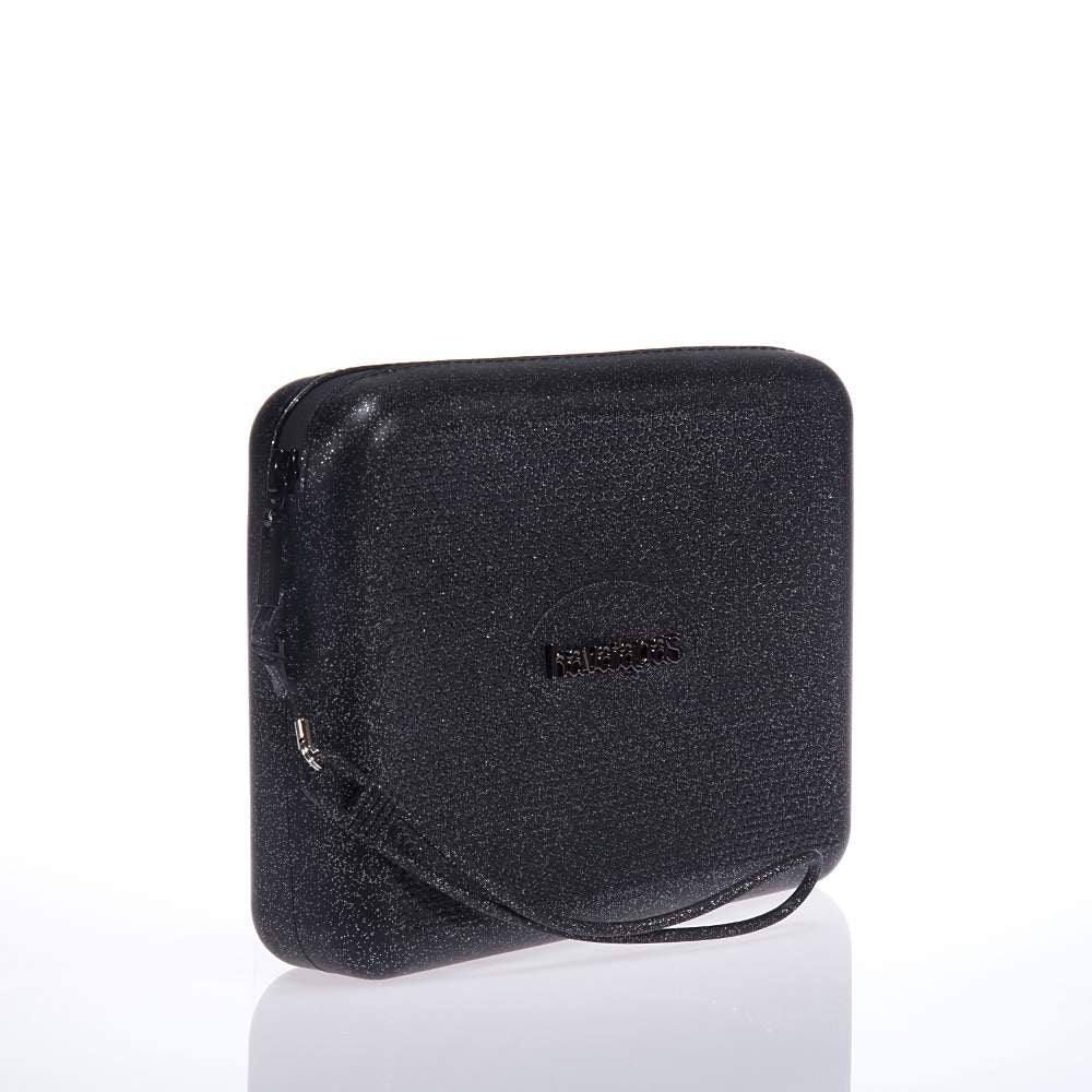 CLUTCH HAVAIANAS POCHETTE NECESSAIRE GLITTER NERO