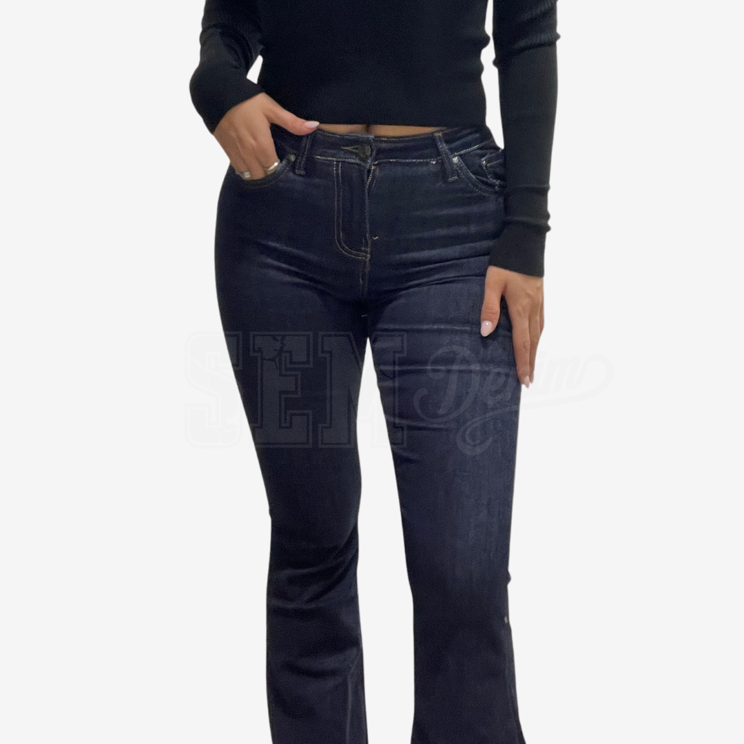 JEANS SEM AMANDA V. ALTA FONDO ZAMPA TAGLIATO RIBCAGE